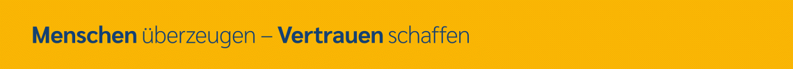 Menschen überzeugen, Vertrauen schaffen
